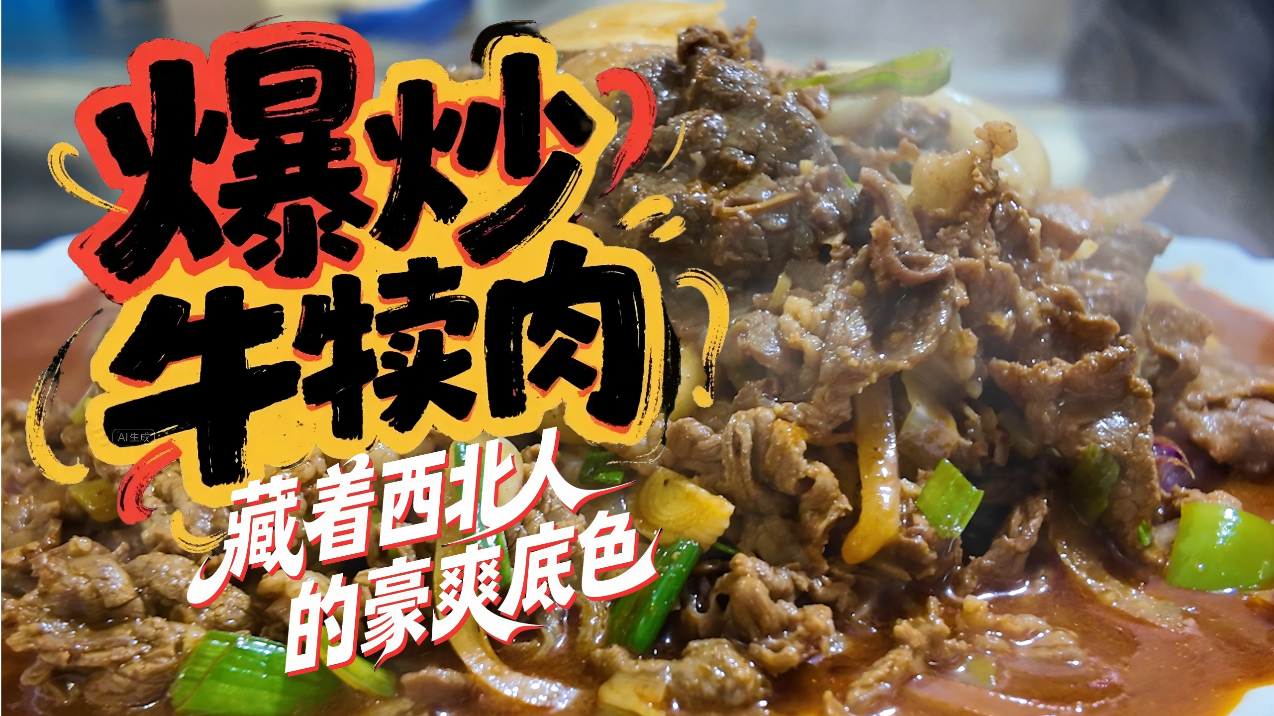視頻丨爆炒牛犢肉，藏著西北人的豪爽底色