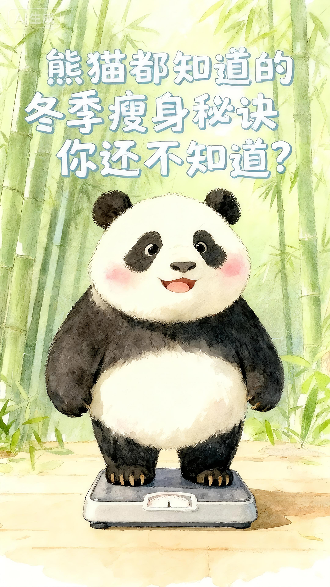 長(zhǎng)圖|熊貓都知道的冬季瘦身秘訣，你還不知道？